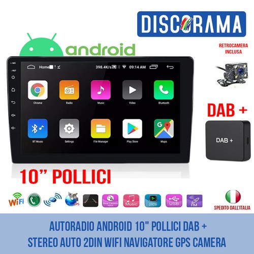 Autoradio android pollici - android, 10"