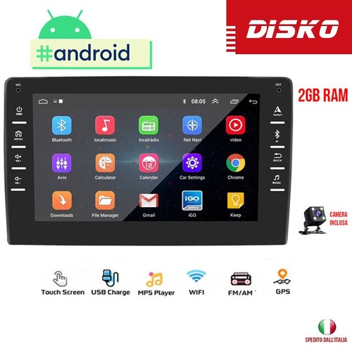 Autoradio android pollici - android, 8/9"