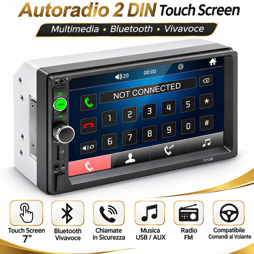 Autoradio din stereo - 2, 7"